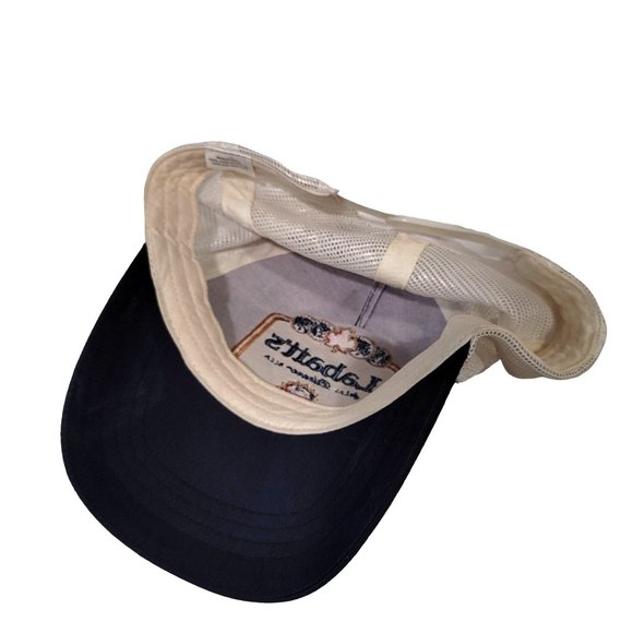 Labatt's Pilsner Beer Embroidered Snapback Blue Trucker Hat Mesh Cap one size - Picture 2 of 4